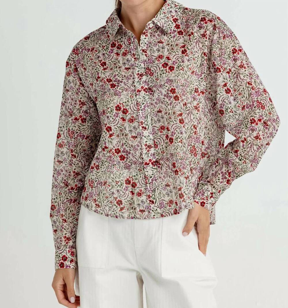 NEW SUNDAYS damson shirt in garden